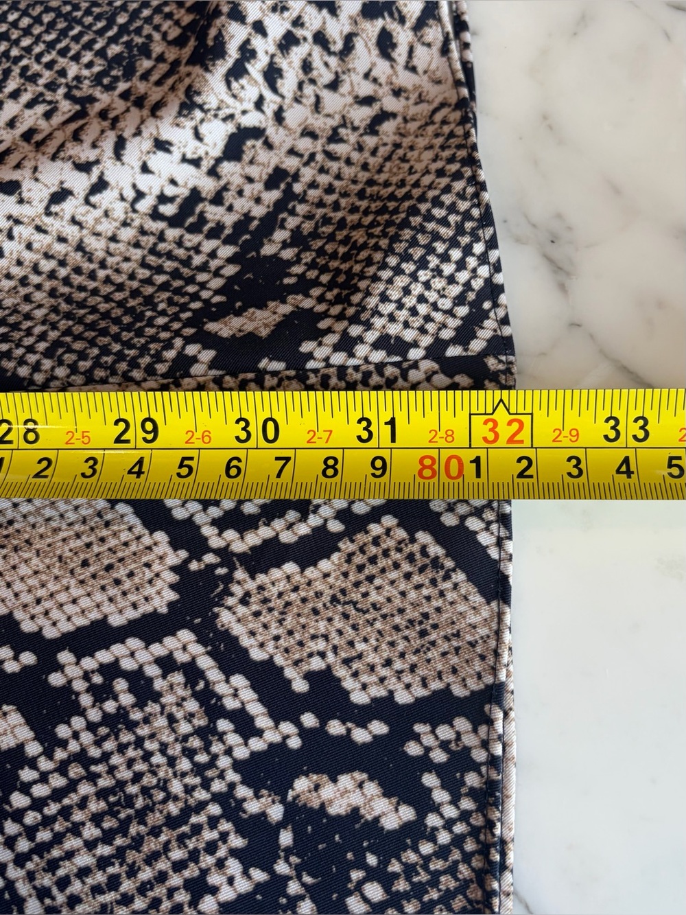 EUC ZARA Snakeskin Flowy Flare Leg Pants Hi Rise Stretch Light XL Tan/Black/Gold - Picture 13 of 16